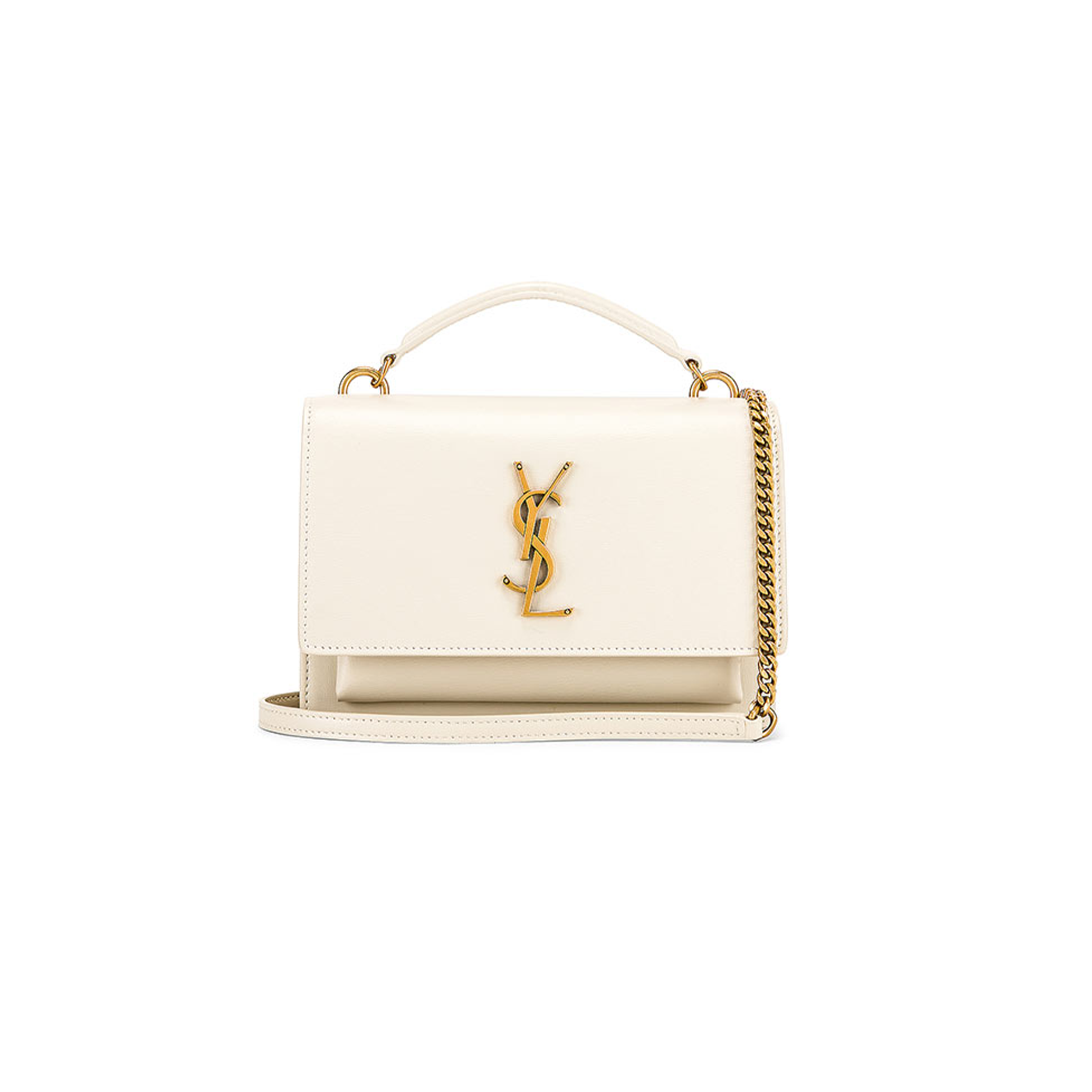 Y*L sunset chain wallet in smooth leather white snt305892 (19*14*5.5cm)